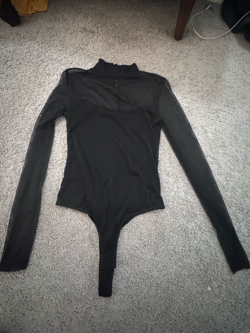 Nordstrom Black One-Shoulder Long Sleeve Tunic Top